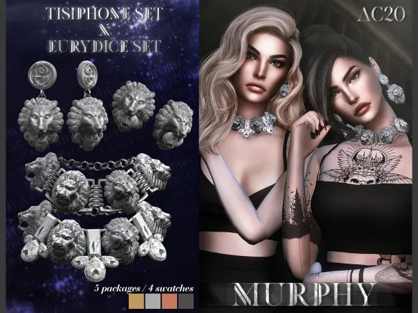 Alpha Eurydice Set x Tisiphone Set - The Sims 4 Custom Content