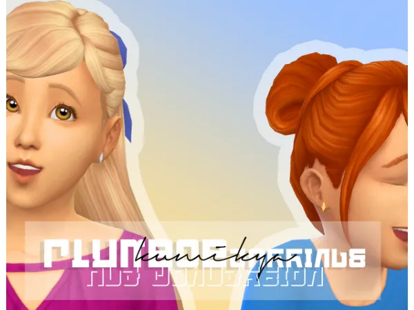 Maxis Match plumbob earrings (a2c a2t) by kumikya - The Sims 4 Custom Content