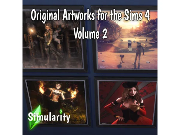 Alpha Original Artworks for the Sims Volume 2 by Simularity - The Sims 4 Custom Content