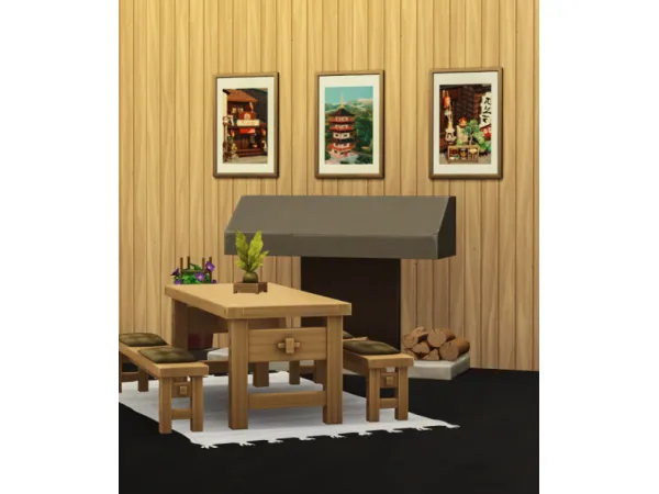Maxis Match Mt Komorebi Paintings - The Sims 4 Custom Content