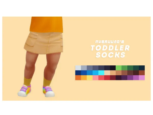 Maxis Match TODDLER SOCKS by myshuuno - The Sims 4 Custom Content