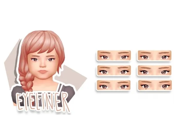 Maxis Match Toddler Hair Makeup Dump by sevensims - The Sims 4 Custom Content