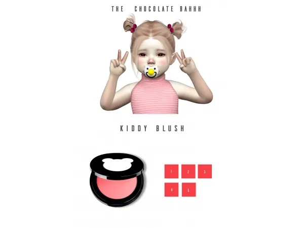 Alpha Kiddy Blush - The Sims 4 Custom Content