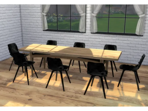 Alpha Lind Diningroom sims by Nordica - The Sims 4 Custom Content