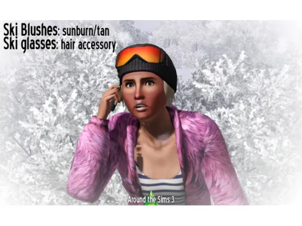Around Ski blush glasses - The Sims 3 Custom Content
