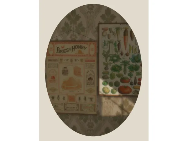 Maxis Match cavallini posters - The Sims 4 Custom Content