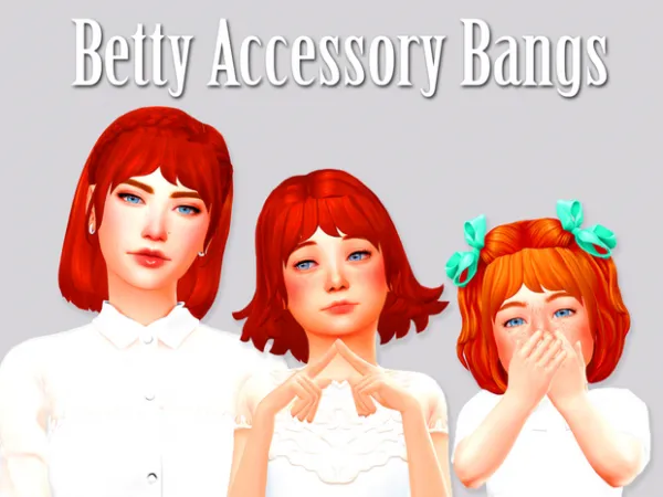 Maxis Match Betty Accessory Bangs by Atashi77 - The Sims 4 Custom Content
