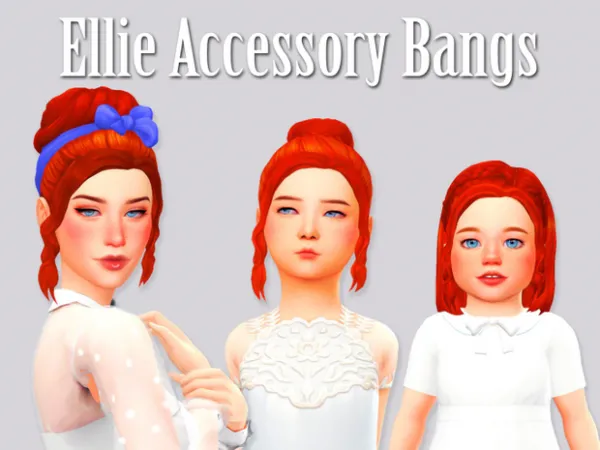 Maxis Match Ellie Accessory Bangs by Atashi77 - The Sims 4 Custom Content