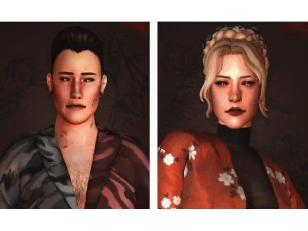 Maxis Match genetics set n01 by AdrienPastel - The Sims 4 Custom Content