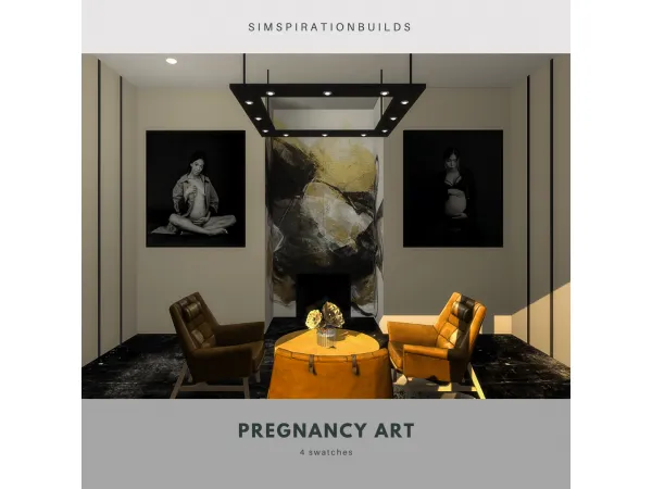 Alpha Pregnancy Art - The Sims 4 Custom Content