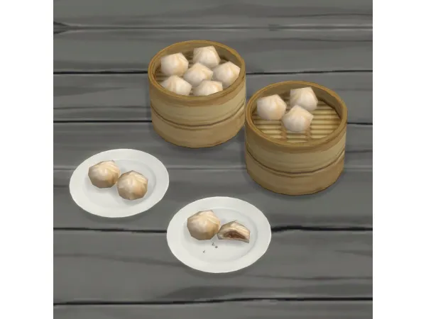 Maxis Match Butamen (Japanese Pork Buns) - The Sims 4 Custom Content