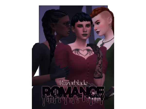 Mix Razorblade Romance An itty bitty gothic y Valentines Collection - The Sims 4 Custom Content