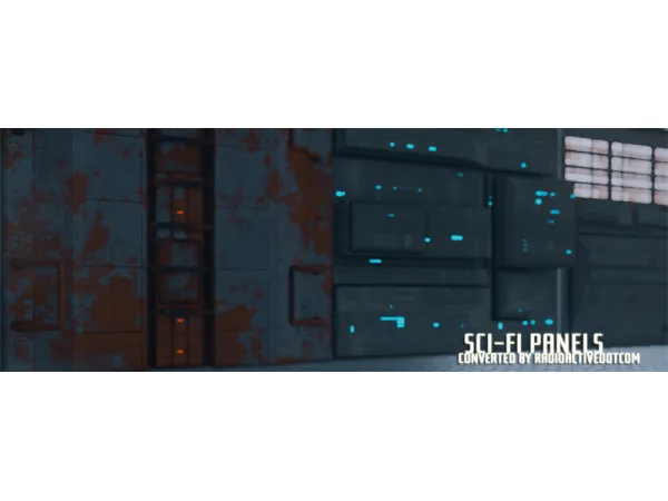 Maxis Match sci fi panels - The Sims 4 Custom Content