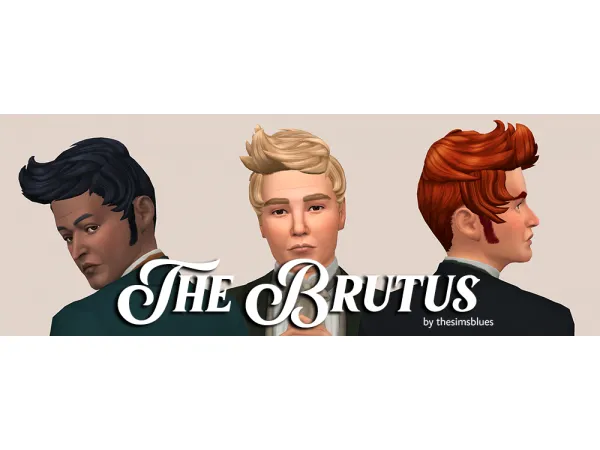 Alpha The Brutus A BGC Regency hair by thesimsblues - The Sims 4 Custom Content