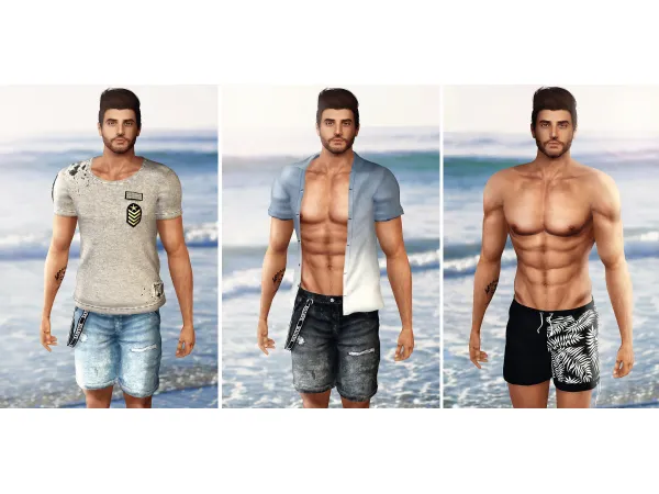 Men Summer Collection 2017 - The Sims 3 Custom Content