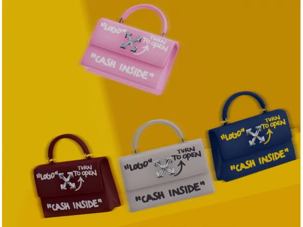 OFF WHITE HANDBAGS - The Sims 3 Custom Content