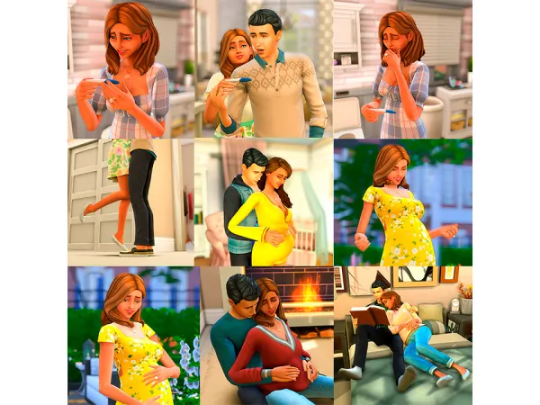 Mix Sims 4 Pregnancy Animation pack - The Sims 4 Custom Content
