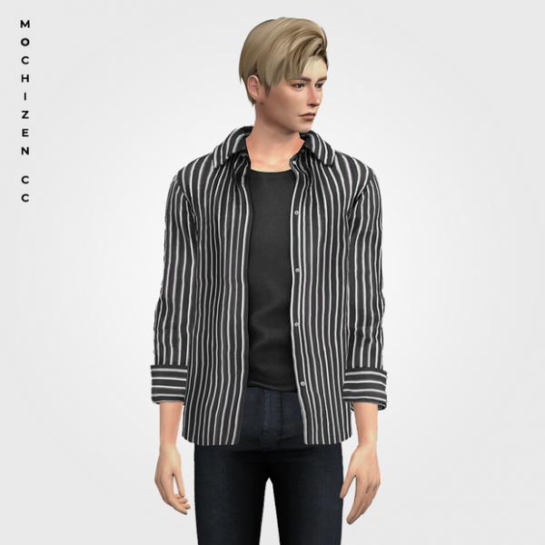 Alpha Layered Shirt Male Vers by simsfinds - The Sims 4 Custom Content