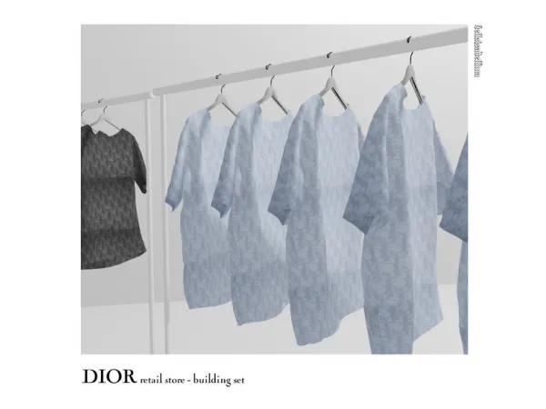 Alpha DIOR RETAIL STORE building set by bellaisadellima - The Sims 4 Custom Content