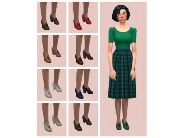 Maxis Match Vintage Neutrals Recolor of Picky Pikachus Peaky Booties - The Sims 4 Custom Content