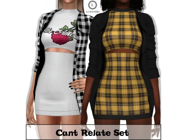 Alpha Cant Relate Set by lumysims - The Sims 4 Custom Content