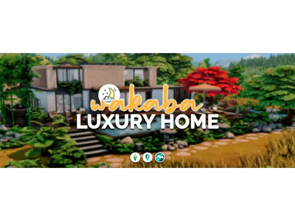 Maxis Match Wakaba Luxury Home by LunaSims - The Sims 4 Custom Content