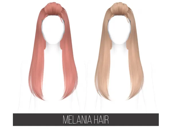 Alpha MELANIA HAIR FC - The Sims 4 Custom Content