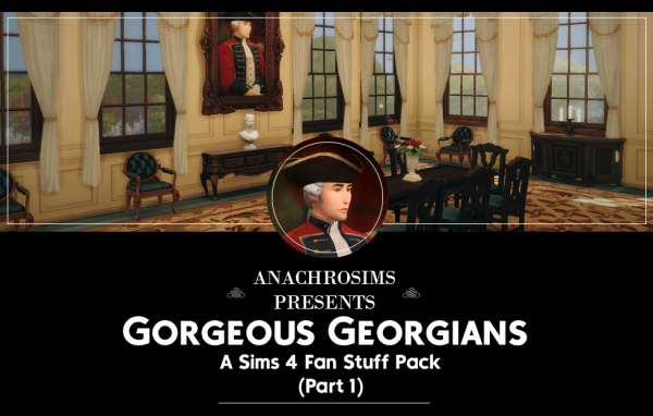 Maxis Match GORGEOUS GEORGIANS FAN STUFF PACK PART 1 by simsfinds - The Sims 4 Custom Content