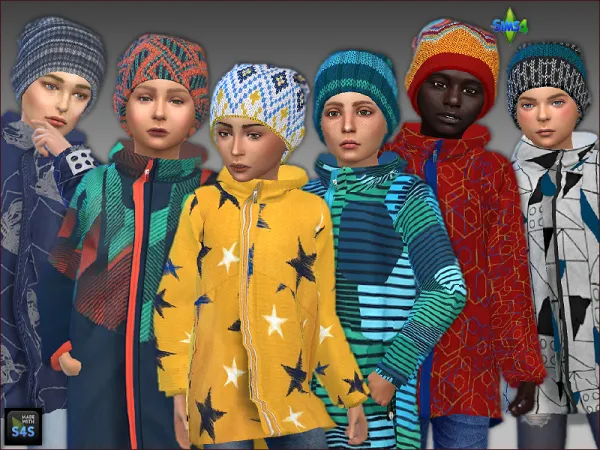Maxis Match WINTER CLOTHES FOR BOYS - The Sims 4 Custom Content