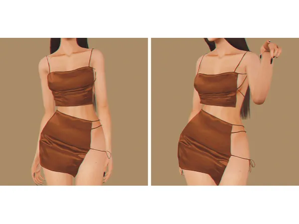cielsims SAVAGESIMS NiHao Strappy Set - The Sims 3 Custom Content