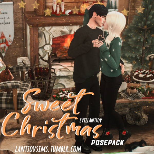 Mix Sweet Christmas posepack by simsfinds - The Sims 4 Custom Content
