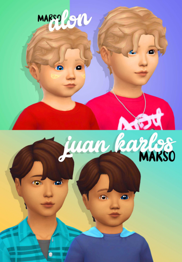 Maxis Match age conversions alon juan karlos by simsfinds - The Sims 4 Custom Content