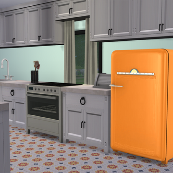 Maxis Match 1950s Refrigerator by simsfinds - The Sims 4 Custom Content