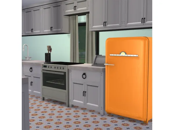 Maxis Match 1950s Refrigerator by 876simmer - The Sims 4 Custom Content