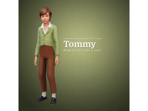 Maxis Match Tommy Regency Era Boys Suit - The Sims 4 Custom Content