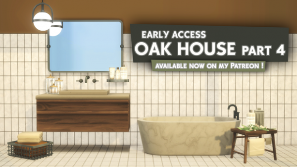 Maxis Match OAK HOUSE January review by simsfinds - The Sims 4 Custom Content