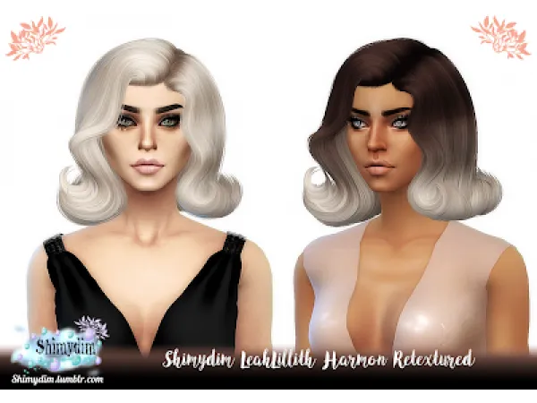 Alpha S4 LeahLillith Harmon Retexture Ombre Naturals Unnaturals - The Sims 4 Custom Content