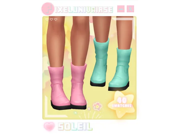 Maxis Match Soleil Short Boots - The Sims 4 Custom Content