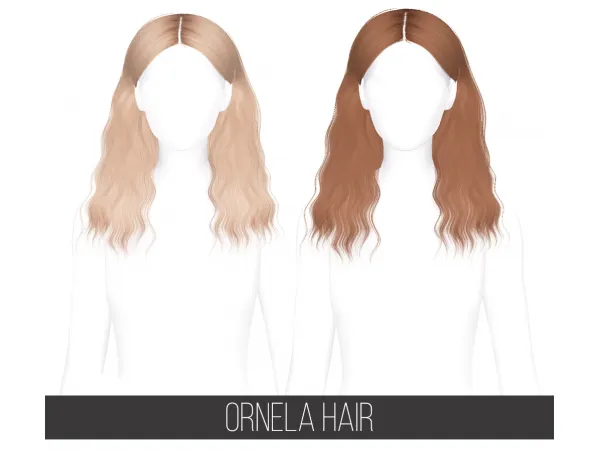 Alpha ORNELA HAIR FC - The Sims 4 Custom Content