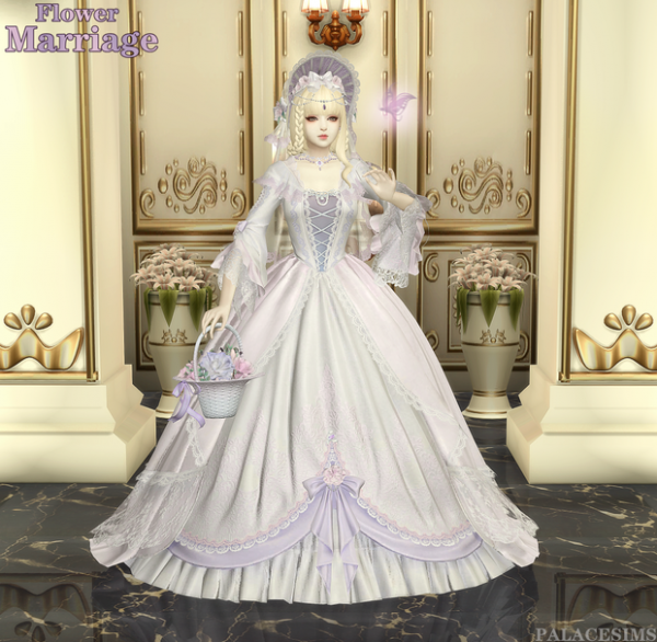Alpha [PALACESIMS]Flower Marriage by simsfinds - The Sims 4 Custom Content