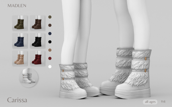 Maxis Match Madlen Carissa Boots by madlensims - The Sims 4 Custom Content