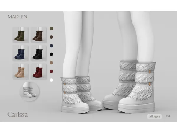 Maxis Match Madlen Carissa Boots by Madlen - The Sims 4 Custom Content