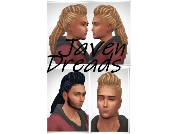 Maxis Match Javan Dreads - The Sims 4 Custom Content
