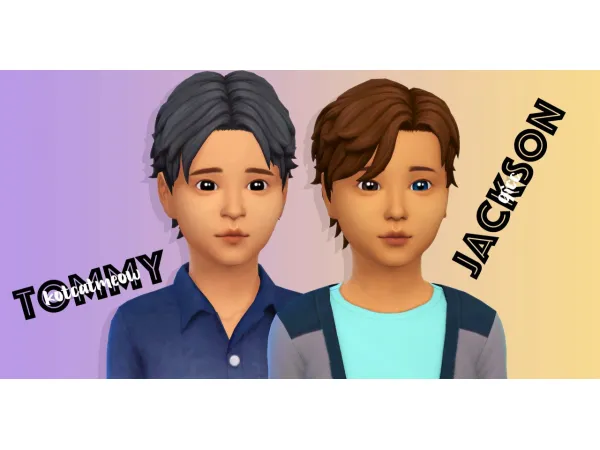 Maxis Match tommy by kotcatmeow jackson by qicc - The Sims 4 Custom Content