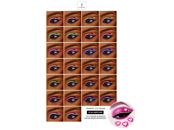 Alpha PASSION CUT CREASE EYESHADOW - The Sims 4 Custom Content