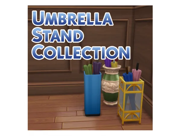 Maxis Match Umbrella Stand Collection (plus optional recat file) by Menaceman44 - The Sims 4 Custom Content