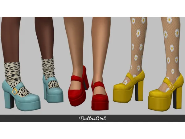 Maxis Match EA Mary Jane Platforms by DallasGirl - The Sims 4 Custom Content
