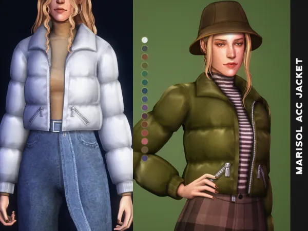 Maxis Match Marisol Acc Jacket by adrienpastel - The Sims 4 Custom Content