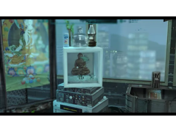 Alpha Dung Brave New World sci fi set - The Sims 4 Custom Content