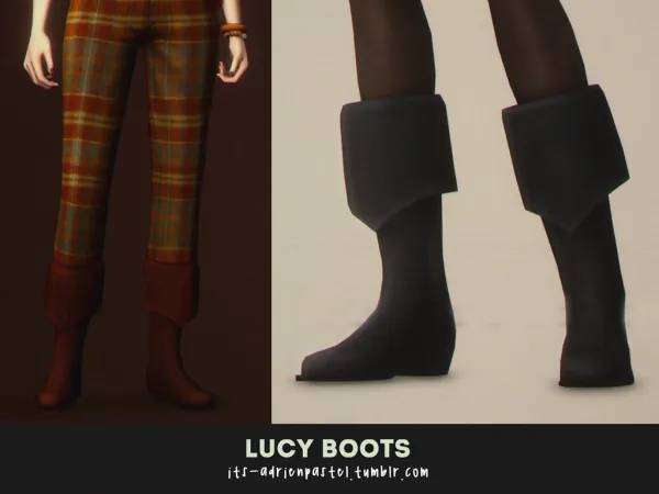 Maxis Match October'20 Pack Lucy Boots - The Sims 4 Custom Content